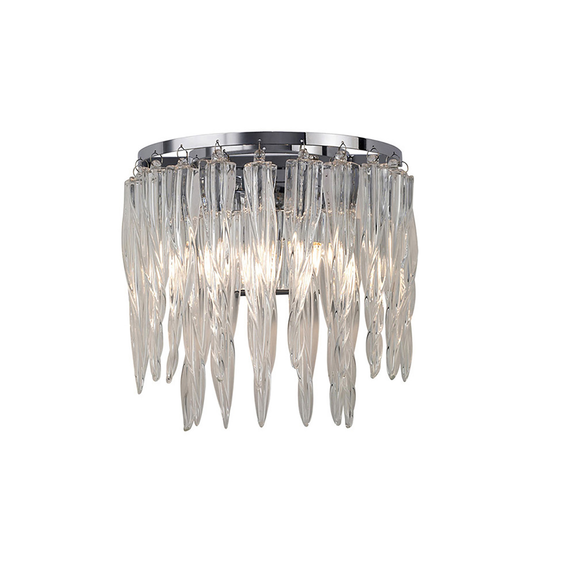Tropez Wall Lights Diyas Flush Wall Lights